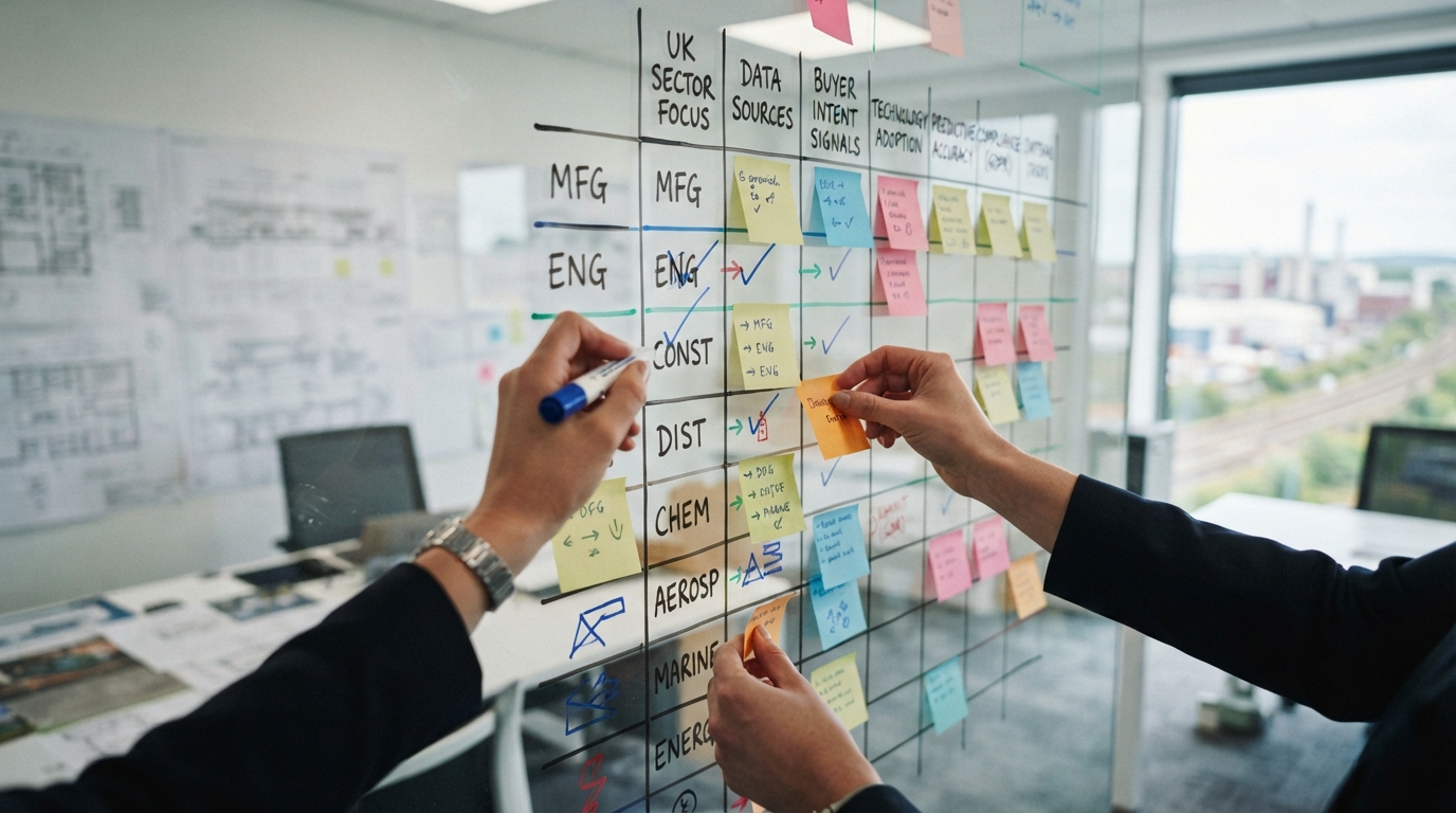 Multi-source intent data stack feeding CRM qualification triggers