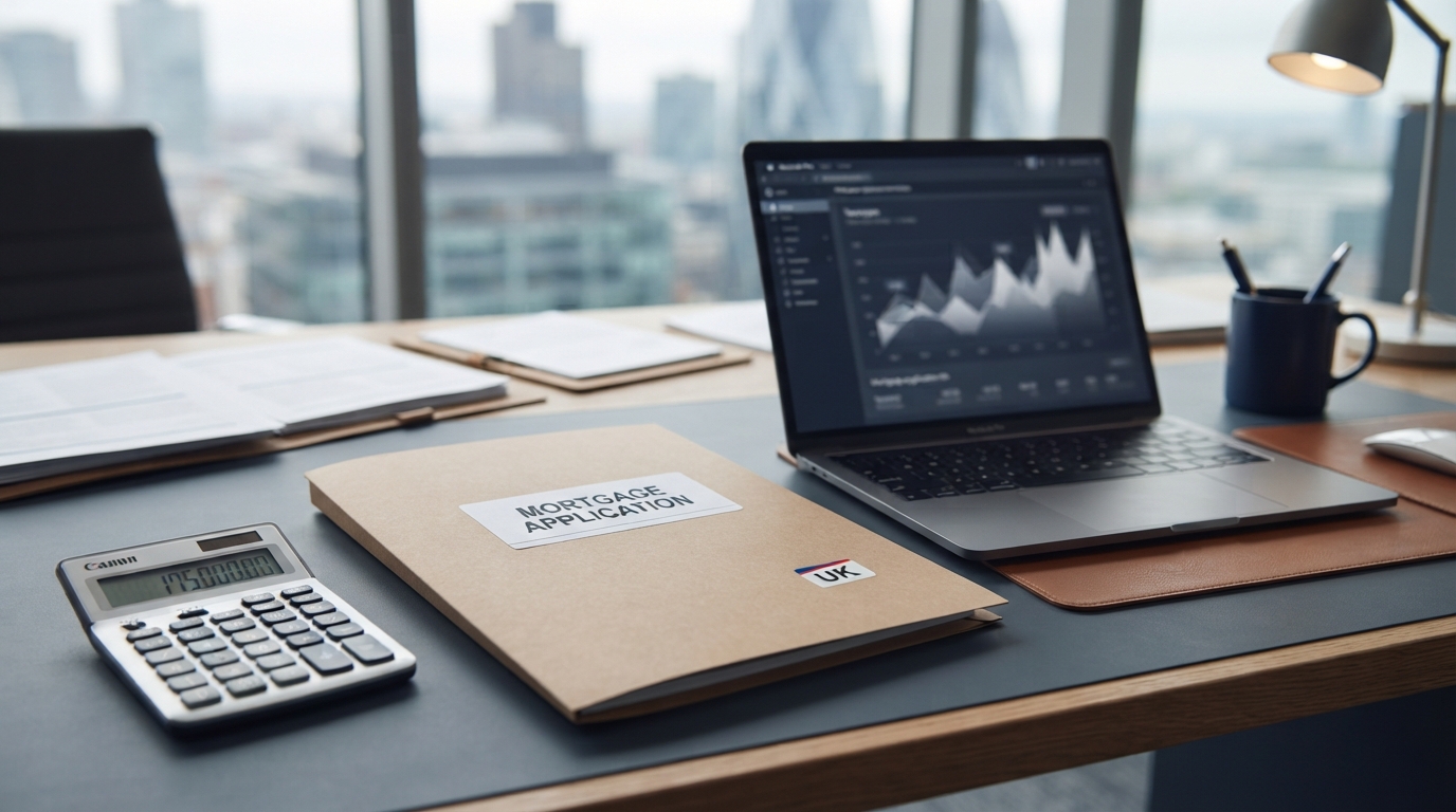 UK mortgage application file prepared with evidence of tax-efficient accounting